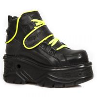  M.1077-S1 CRUST NEGRO, RIBETE FLUOR AMARILLO, TURBO NEGRO - 