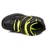 Ботинки M.1077-S1 CRUST NEGRO, RIBETE FLUOR AMARILLO, TURBO NEGRO New Rock M.1077-S1 - маленькая картинка