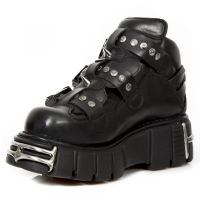 Ботинки M.135-S1 ITALI NEGRO NOMADA NEGRO TOWER NEGRO ACERO New Rock M.135-S1 - маленькая картинка