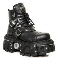 Ботинки M-TANK007-S1 ITALI NEGRO, NOMADA NEGRO, TANK NEGRO New Rock M.TANK007-S1 - маленькая картинка