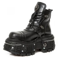 Ботинки M-TANK007-S1 ITALI NEGRO, NOMADA NEGRO, TANK NEGRO New Rock M.TANK007-S1 - маленькая картинка