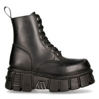 Ботинки M.MILI084N-C1 ANILIN NEGRO, TOWER NEGRO + LATERAL (SIN FORRO SIN CREMALLERA) New Rock M.MILI084N-C1 - маленькая картинка