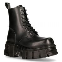 Ботинки M.MILI084N-C1 ANILIN NEGRO, TOWER NEGRO + LATERAL (SIN FORRO SIN CREMALLERA) New Rock M.MILI084N-C1 - маленькая картинка