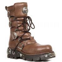 Сапоги M.373-V5 VEGAN MICRO CUERO, REACTOR MARRON TOBERAS ORIFICIO New Rock M.373-V5 - маленькая картинка