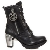 Ботильоны M.TR095-S1 ITALI NEGRO, TRAIL NEGRO-2 TACON ACERO-2 New Rock M.TR095-S1 - маленькая картинка