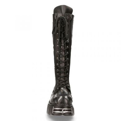 Сапоги M.350-C1 CRUST NEGRO Y PULIK ACERO, TOWER NEGRO ACERO New Rock M.350-C1 - маленькая картинка