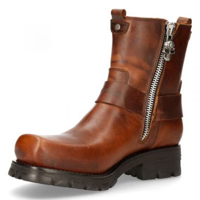 Ботинки M-7605C-C3 ALASKA CUERO, MOTORCYCLE NEGRO New Rock M.7605C-C3 - маленькая картинка