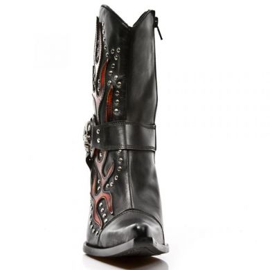Сапоги M.7919-C10 LUXOR NEGRO PULIK FUEGO BULL NEGRO TACON BULL ACE New Rock M.7919-C10 - маленькая картинка