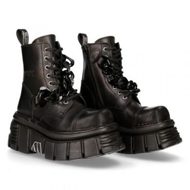 Ботинки M-MILI093C-S1 CRUST NEGRO, TOWER NEGRO E-14 LATERAL New Rock M.MILI093C-S1 - маленькая картинка