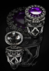 Кольцо - тайник Gothic, locket ring "POISON RING - PURPLE" Oval ring with secret compartment Re-Style Gothic, locket ring "POISON RING - PURPLE" Oval ring with se - маленькая картинка