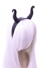  Diabolical Headband, Maleficent horns, gothic, black headpiece Re-Style Diabolical Headband, Maleficent horns, gothic, black headpiece -  