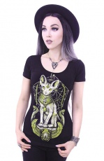  black t-shirt "EGYPTIAN SPHINX" Occult, gothic blouse Re-Style black t-shirt "EGYPTIAN SPHINX" Occult, gothic blouse -  