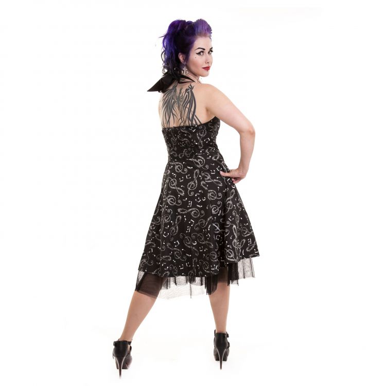  KASIE DRESS LADIES BLACK/WHITE Rockabella D-KASIE-BW  2