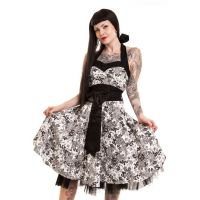  VALARIE DRESS LADIES BLACK LAYERED ROSE - 
