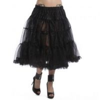  LONG PETTICOAT LADIES BLACK - 