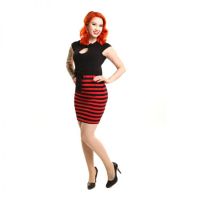  ELLIE DRESS LADIES BLACK/RED - 