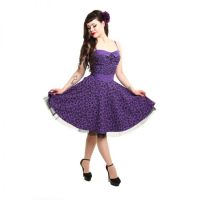  LOIS DRESS LADIES HEART LEO PURPLE - 