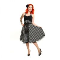  POLLY DRESS LADIES GINGHAM BLACK - 