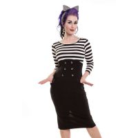  STAR BOARD DRESS LADIES BLACK/WHITE - 