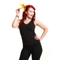  CHRISTAL TOP LADIES BLACK - 