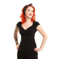  JACKIE TOP LADIES BLACK - 