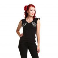  SADIE TOP LADIES BLACK - 