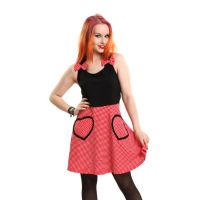  MIMMIE DRESS LADIES BLACK/RED - 