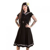  SAIL AWAY DRESS LADIES BLACK/WHITE - 