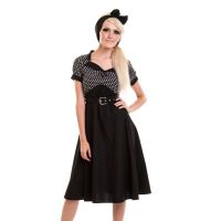  TIFFANY DRESS LADIES BLACK/WHITE - 