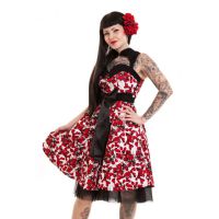  VIVA DRESS LADIES RED FLORA - 