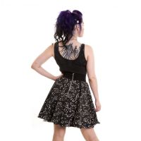 Юбка SWING SKIRT LADIES BLACK/WHITE CLEFF Rockabella S-SWING-BW - маленькая картинка