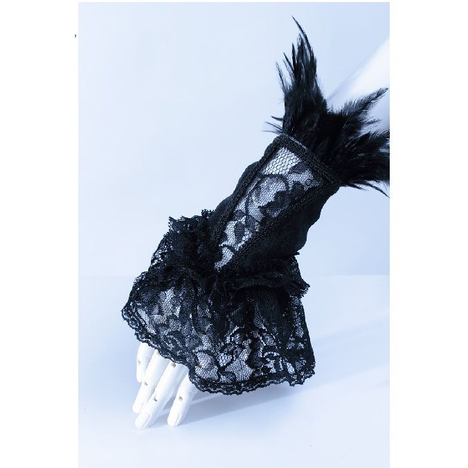  feather lace gloves RQ-BL 1015bk /  /  /  /  3