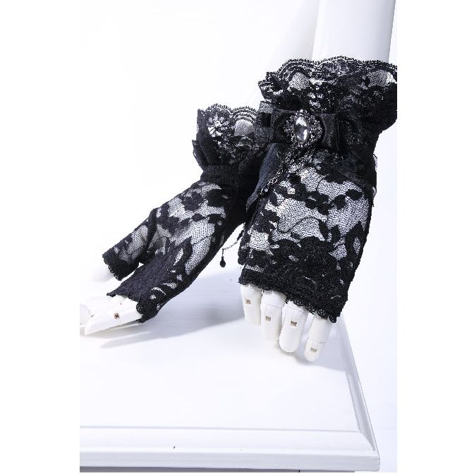 bow fingerless gloves RQ-BL 1017bk /  /  /  /  2