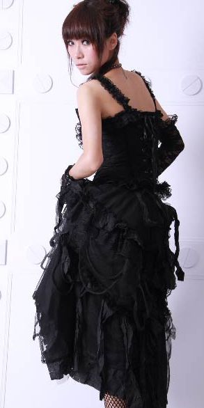  long beggar skirt RQ-BL 21030bk /  /  /  /  2
