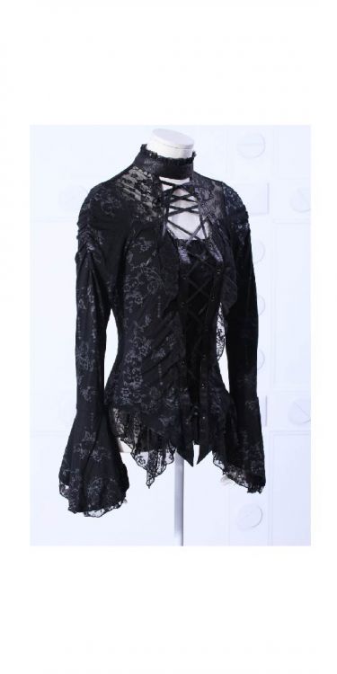  flora lace shirt RQ-BL 21037bk /  /  /  /  6