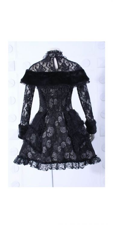  black roses dress RQ-BL 21051bg /  /  /  /  6