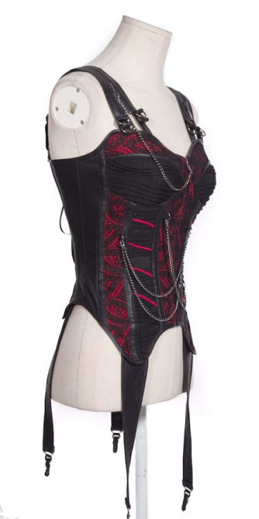  =zipper up corset with shoulderer strap= RQ-BL SP048br /  /  /  /  2