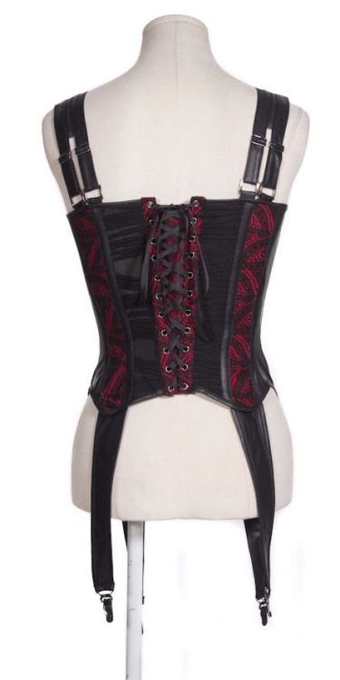  =zipper up corset with shoulderer strap= RQ-BL SP048br /  /  /  /  3
