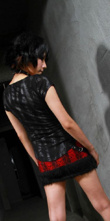 Юбка fur leather skirt RQ-BL 21182rb / Аниме / Косплей / Лолита / Изображение 3
