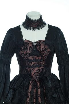  Gothic Dresses Black/Red RQ-BL 21218bk-rd  3