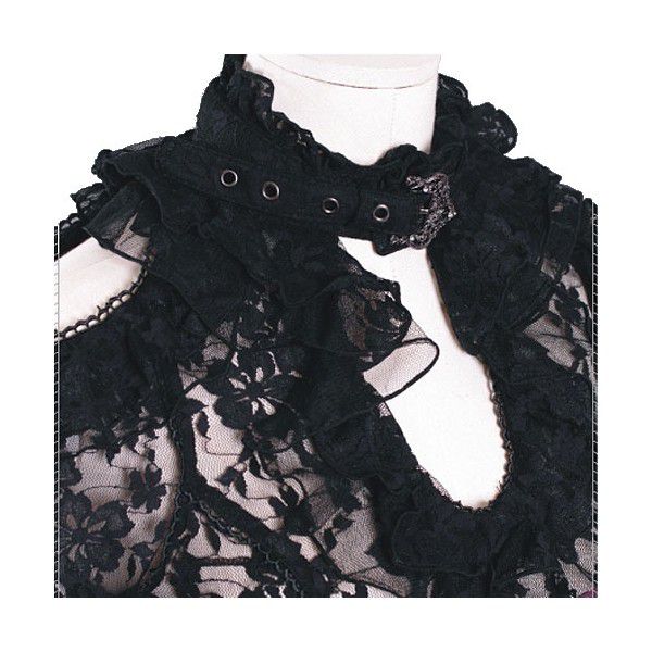  c  flora lace shirt RQ-BL 21060bk /  /  /  /  4