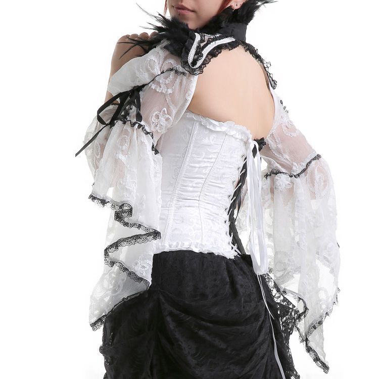  feather lace shrug RQ-BL 21080bw /  /  /  /  3