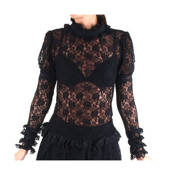 Блузка lace T-shirt RQ-BL 21124bk / Аниме / Косплей / Лолита / Изображение 4
