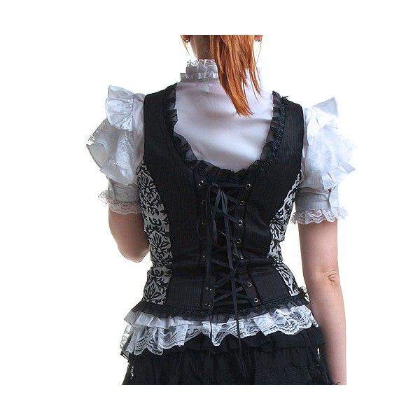 Gothic Design Lace Vest Black RQ-BL 21228bk  3