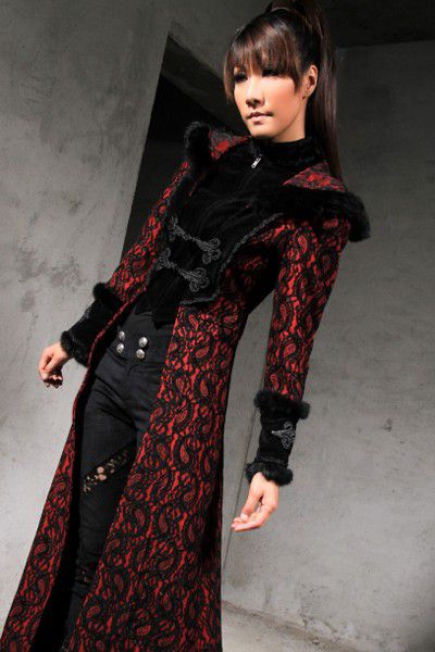  Gothic Coat Red/Black RQ-BL 21230rd  5