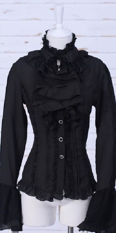  Gothic Shirt Black RQ-BL 21033bk  7