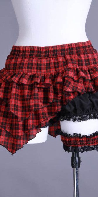  Gothic short skirts Red/Plaid RQ-BL 21071rp  6