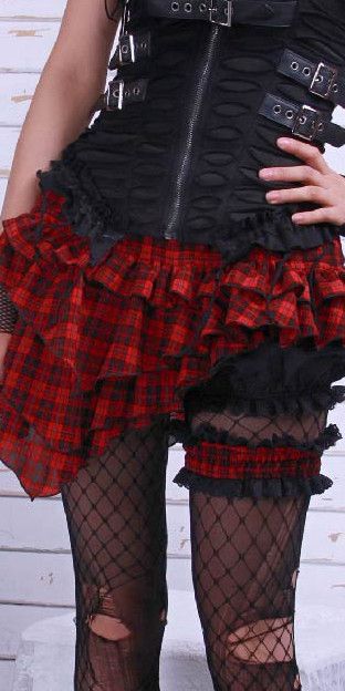  Gothic short skirts Red/Plaid RQ-BL 21071rp  4