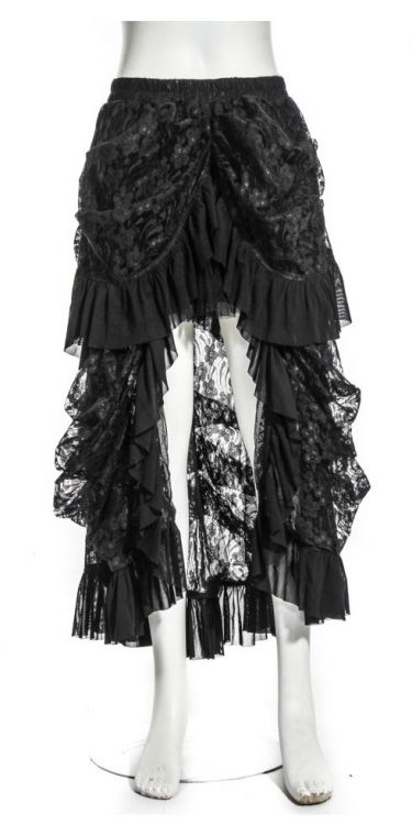  Stampunk Lace Long skirt Black RQ-BL SP067bk  8