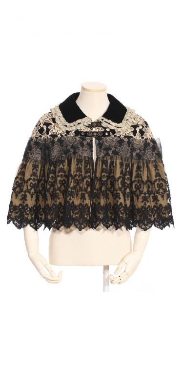  Steampunk Shawl Black/White RQ-BL SP118bw  7
